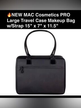 🔥NEW MAC Cosmetics PRO Large Travel Case w/carrying straps